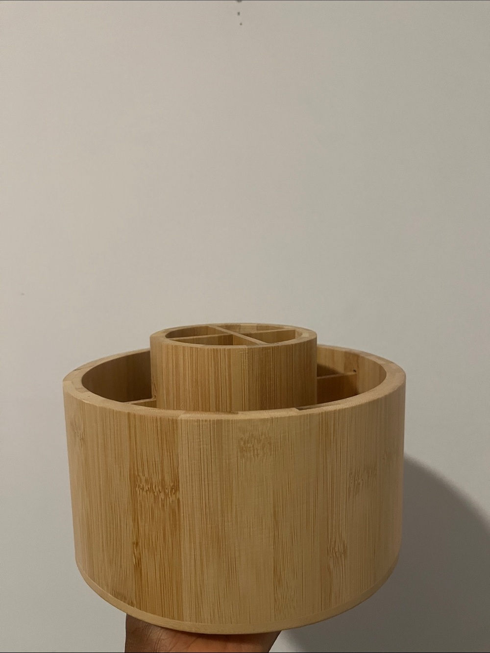 Wooden Makeup brush holder